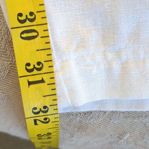 Sean John Pants 3XL Pants Linen Blend Draw String White Mesh Lined Breezy Summer - Picture 12 of 12